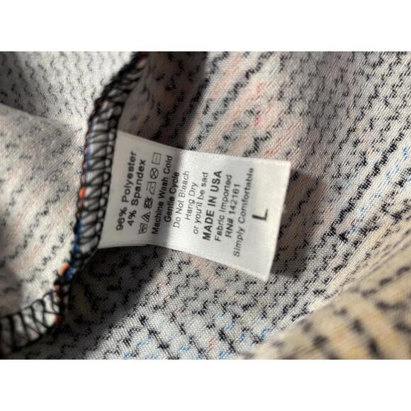 LuLaRoe Dress Mini Women's Large Puff Shoulder Pleated EUC - Picture 3 of 8